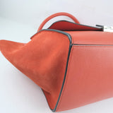 Céline Drummed Calfskin Suede Medium Trapeze Tote Bag