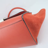 Céline Drummed Calfskin Suede Medium Trapeze Tote Bag