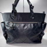 Chanel Paris Biarritz Large Quilted Coated Canvas Tote