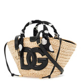 Dolce & Gabbana Kendra DG Small Raffia Basket Tote