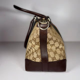 Gucci Monogram Vintage Web Medium Top Handle Bag