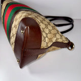 Gucci Monogram Vintage Web Medium Top Handle Bag