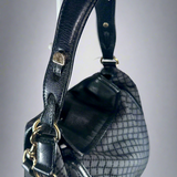 Vintage Gucci "Techno Horsebit" Large Shoulder Bag